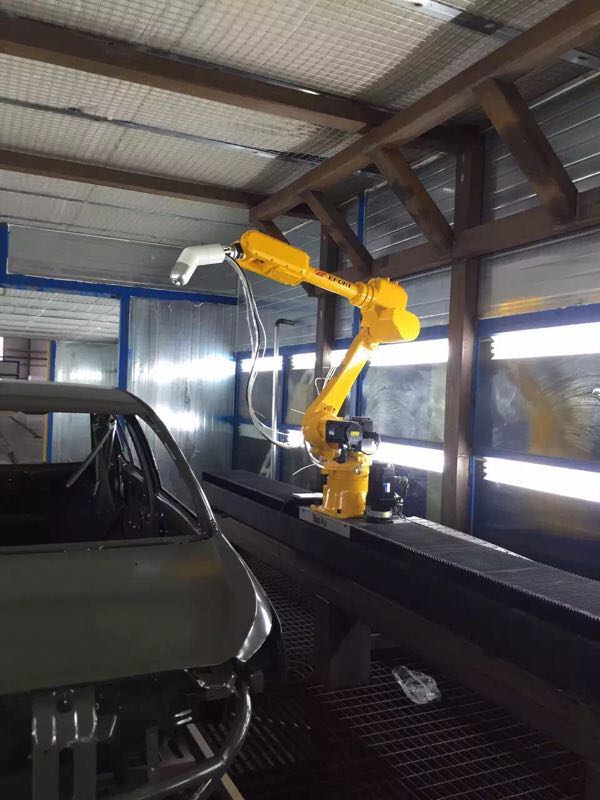 electrostatic liquid paint spray gun for robot