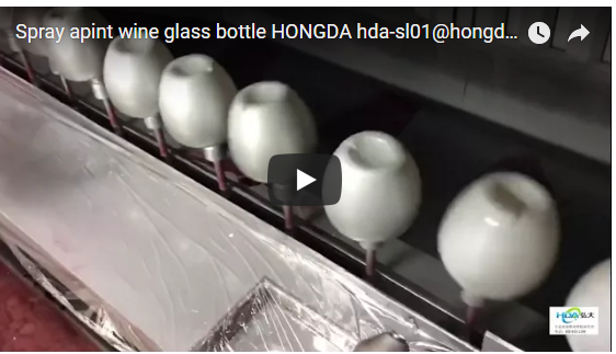 HONGDA electrostatic liquie  spray gun wine glass bottles coating