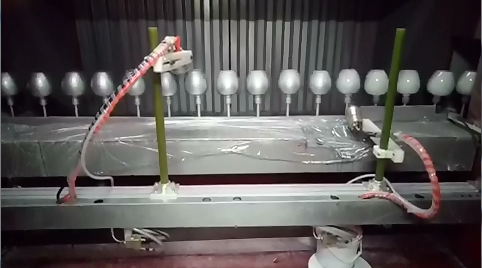 hongda electrostatic spray gun for glass bottle coating/ hdaspraygun.com