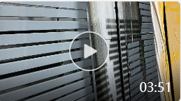 Aluminum automatic spraying by HDA- 605 high speed rotating bell paint spray system