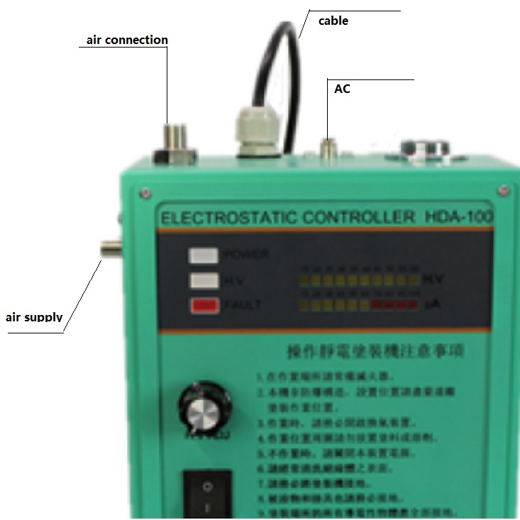 HDA electrostatic liquid paint spray gun | www.hdaspraygun.com