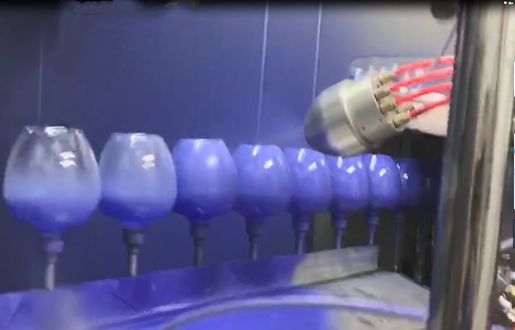 glass bottle UV coating | hdaspraygun