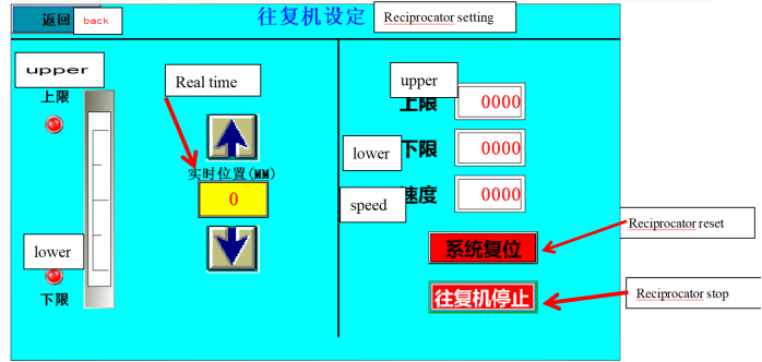 electrostatic rotating bell reciprocator control 
