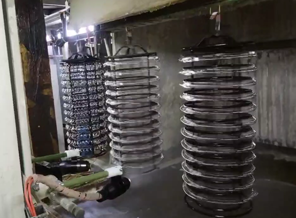 small metal parts electrostatic spray equipment 