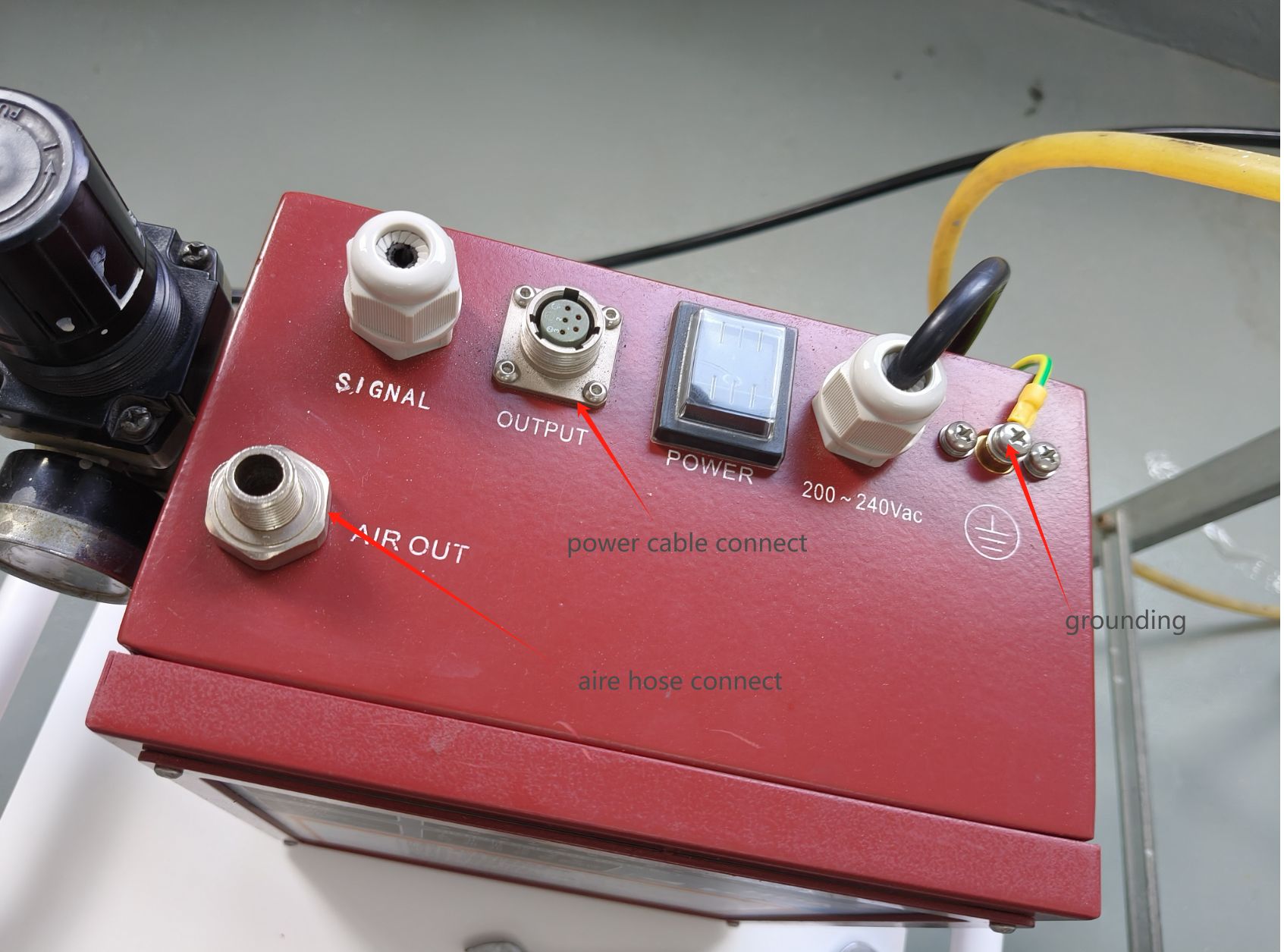 electrostatic spray gun installation electrostatic spray gun installation