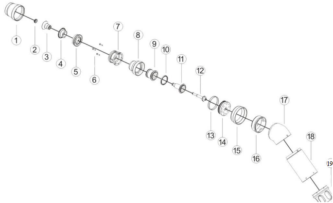HDA-605 R bell gun parts 