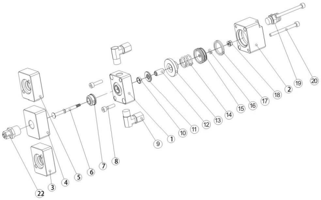spray paint three-way valve