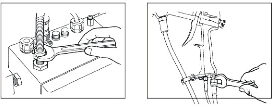 spray gun air hose connet 